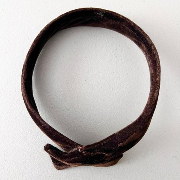 Vintage 1950\'s Brown Velvet Fascinator Hat